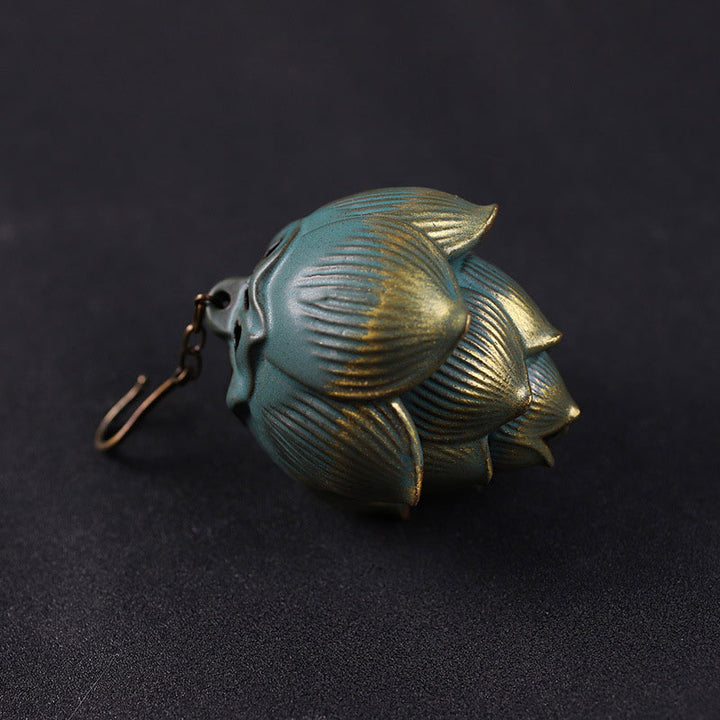 Buddha Stones Lotus Meditation Hanging Incense Burner Decoration - image 2