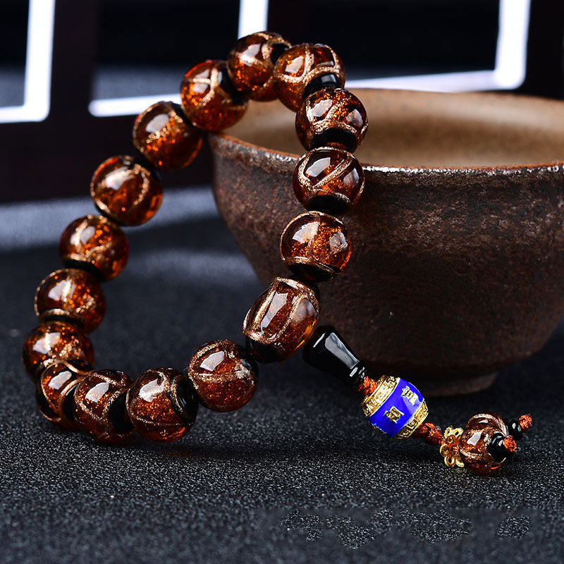 Tibetan Dragon Vein Agate Healing Bracelet - image 8
