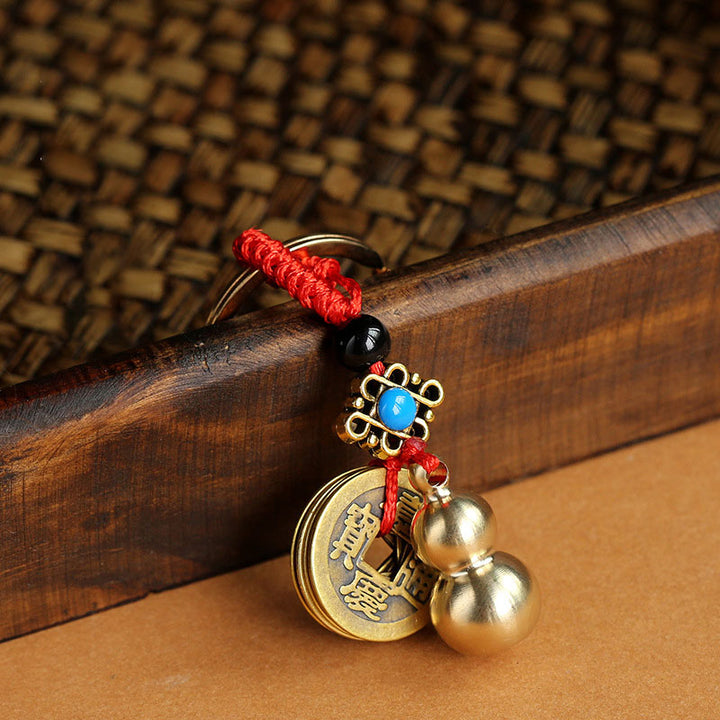 Feng Shui Copper Healing Luck Keychain Decoration - image 1