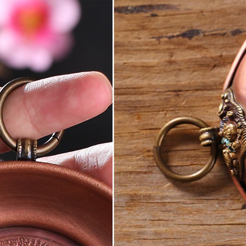 Buddha Stones Small Copper Prayer Altar Portable Burning Holder Incense Sage Smudging Rituals Use Items - image 9