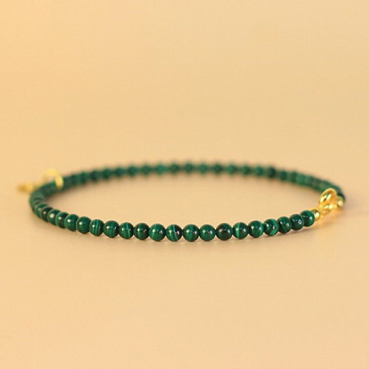 Buddha Stones Natural Malachite Elephant Anti-Anxiety Charm Bracelet - image 11