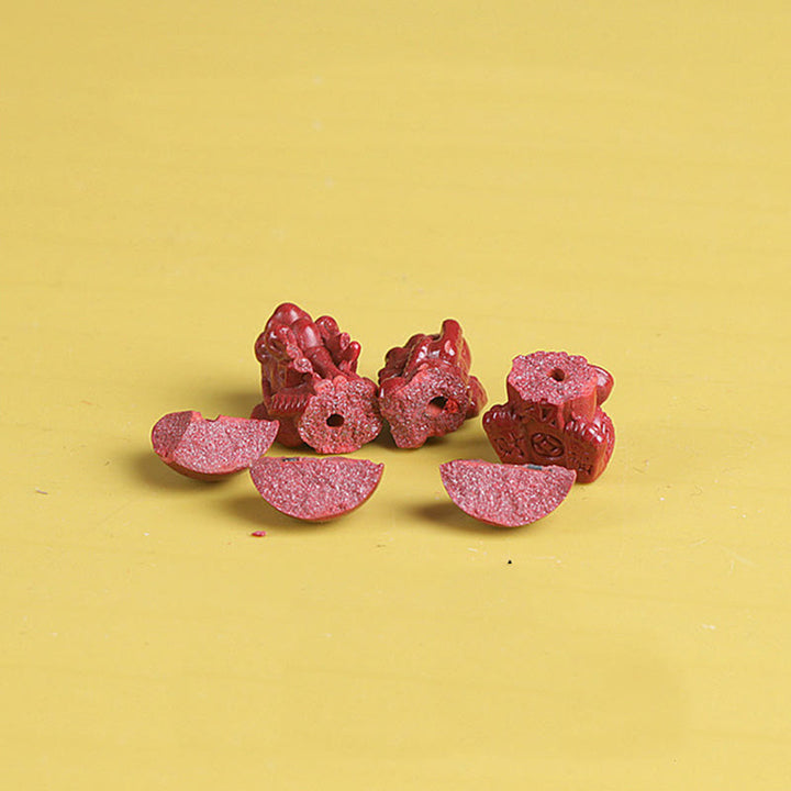 Buddha Stones Natural Double PiXiu Cinnabar Om Mani Padme Hum Wealth Luck Bead Bracelet - image 3