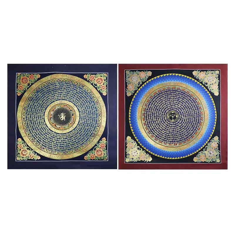 Buddha Stones Tibetan Handmade Thangka Painting Spiritual Blessing Blind Box Random Color Pattern - image 25