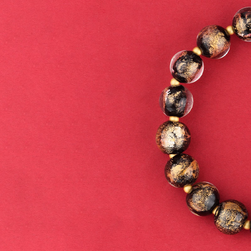 Buddha Stones Tibet Om Mani Padme Hum Fu Character Gourd Charm Lotus Liuli Glass Bead Luck Bracelet - image 3