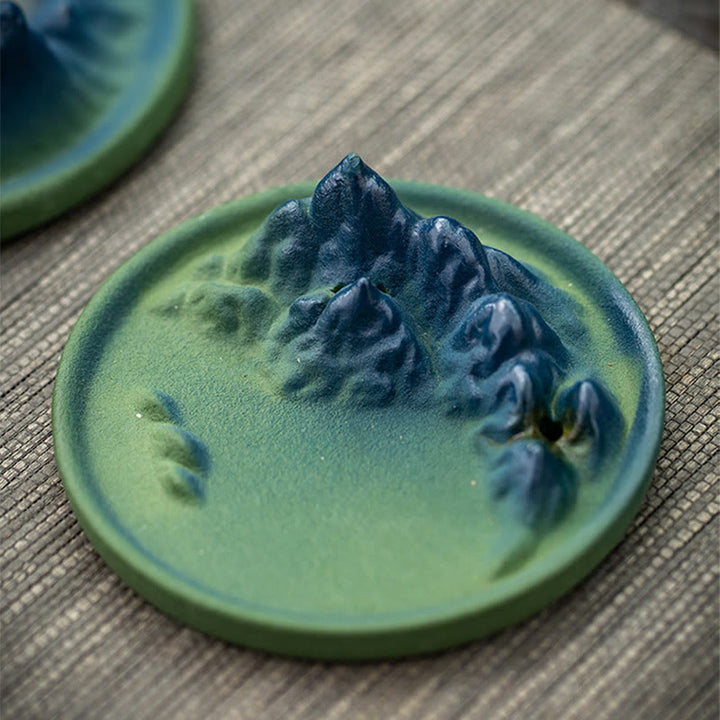 Creative Mountain River Ceramic Healing Backflow Incense Burner - image 19