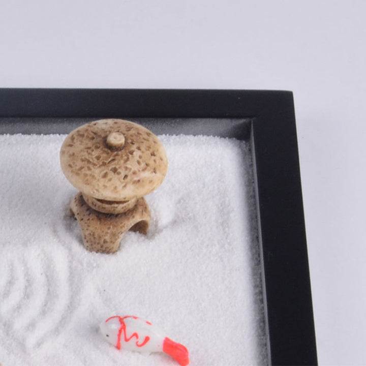 Buddha Stones Koi Fish Small Bridge Calm Peace Meditation Zen Garden Decoration - image 7