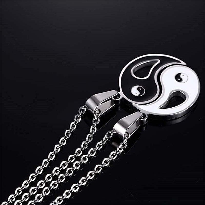 2pcs Yin Yang Pendant Couple Necklace - image 7