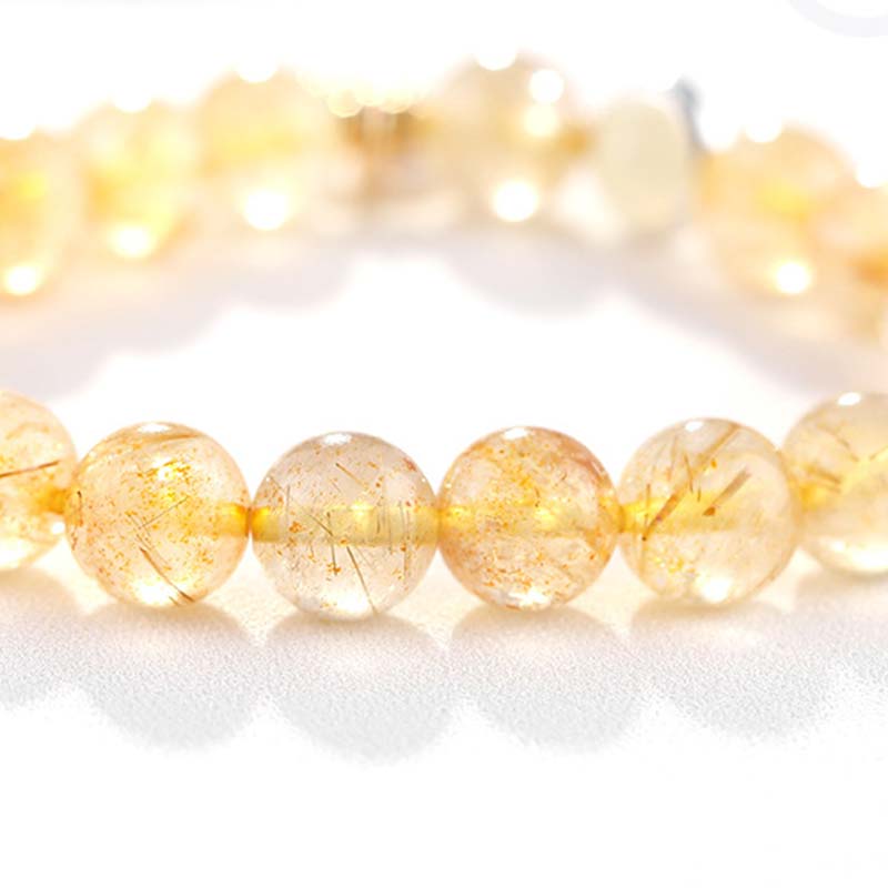 Citrine Luck Protection Moon Charm Bracelet - image 8