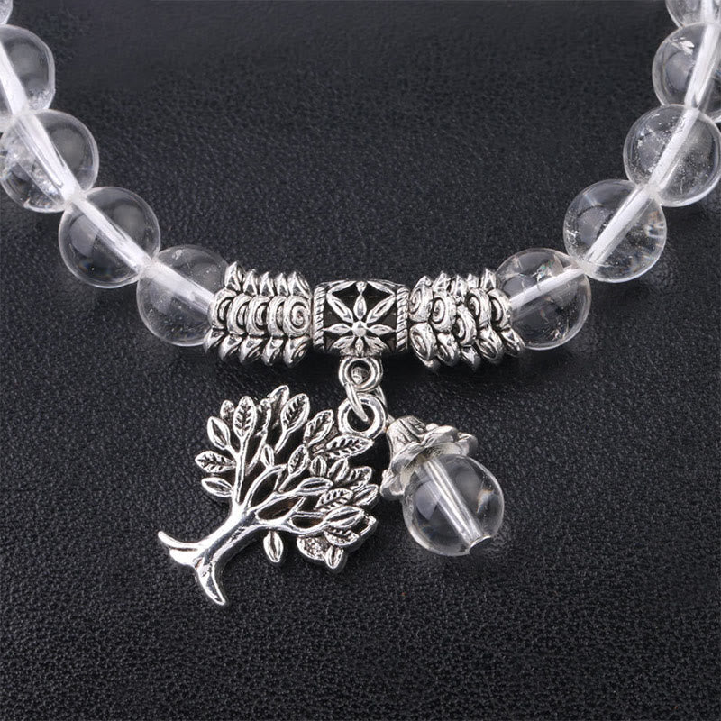 Buddha Stones Natural Gemstone Tree of Life Lucky Charm Stretch Bracelet - image 32