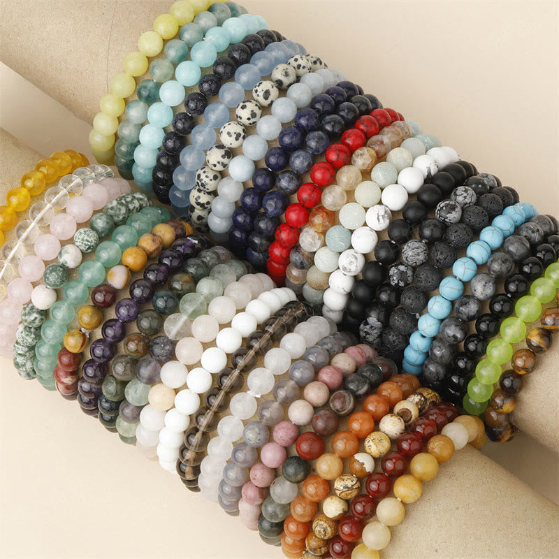 Buddha Stones Natural Stone Quartz Healing Beads Bracelet - image 2