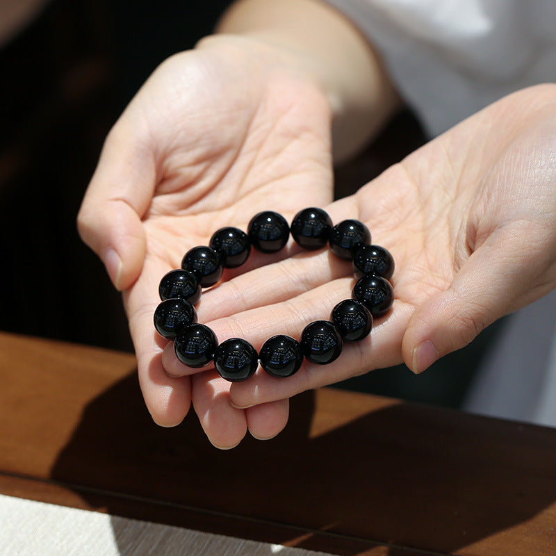 Buddha Stones Natural Black Onyx Fortune Bracelet - image 3