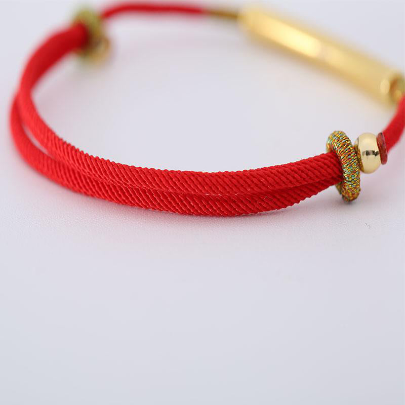 Buddha Stones Tibetan Buddhist Handmade Mani Mantra Lucky Red String Bracelet - image 7
