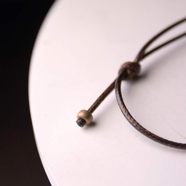 Buddha Stones Zen Circle Ebony Wood Enlightenment Necklace Pendant - image 11