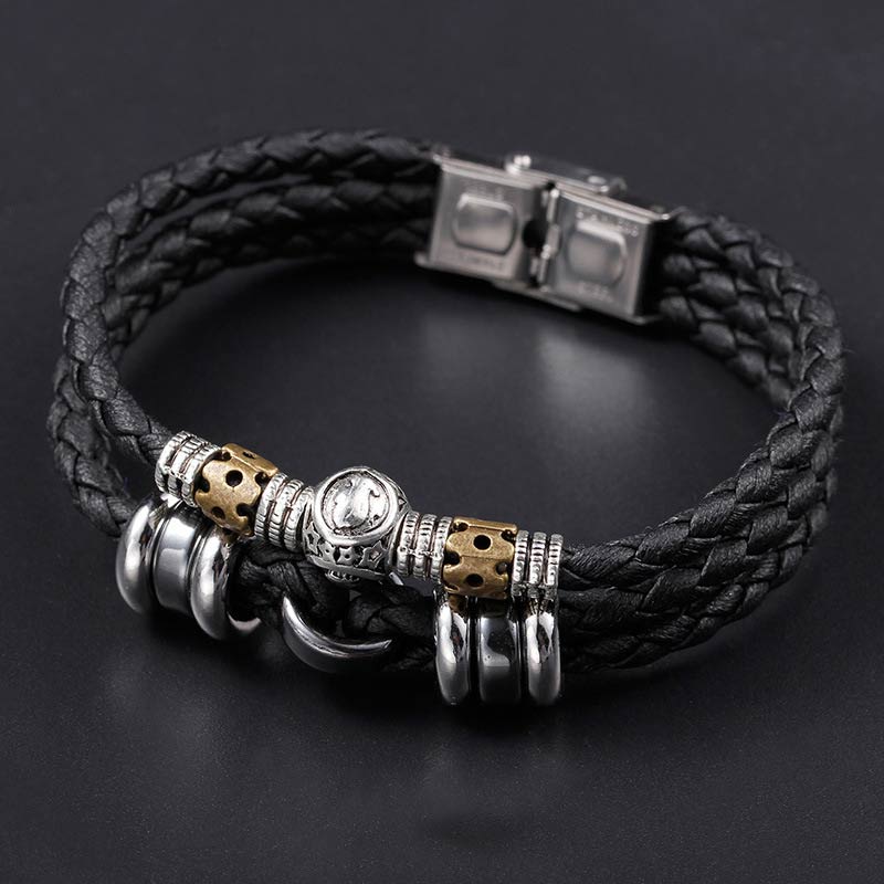 Buddha Stones 12 Constellations of the Zodiac Hematite Protection Bracelet - image 5