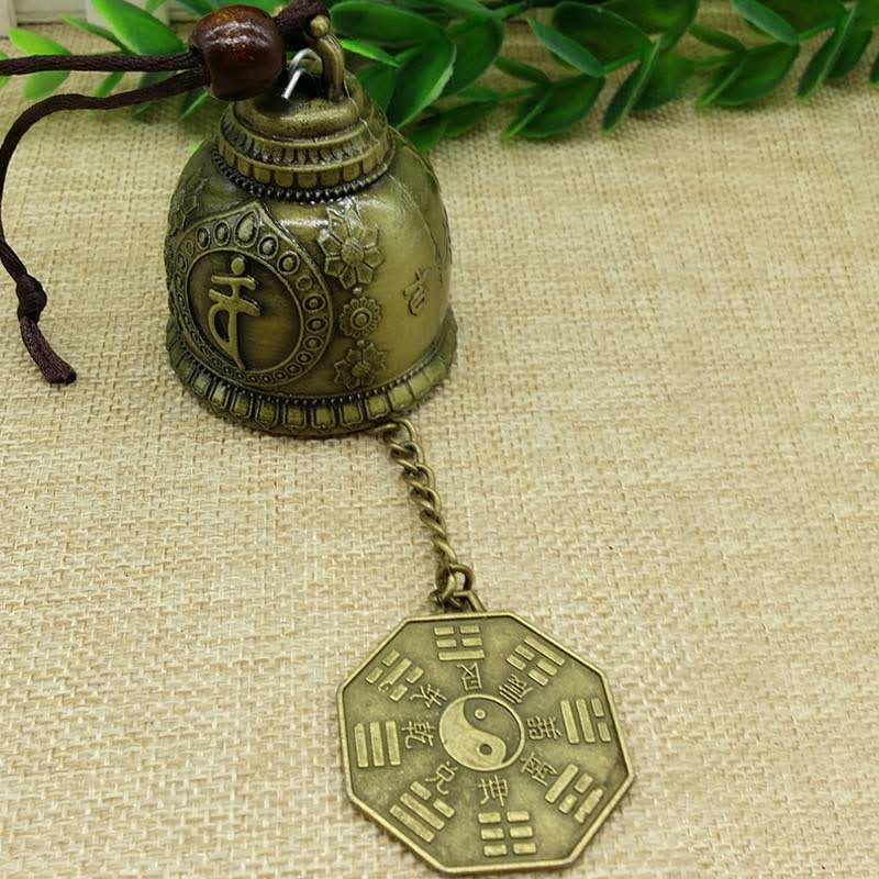 Buddha Stones Feng Shui Buddha Koi Fish Dragon Elephant Wind Chime Bell Luck Wall Hanging Decoration - image 13