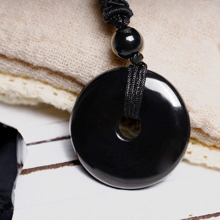 Buddha Stones Lucky Coin Pendant Healing Crystal Gemstone Necklace - image 14