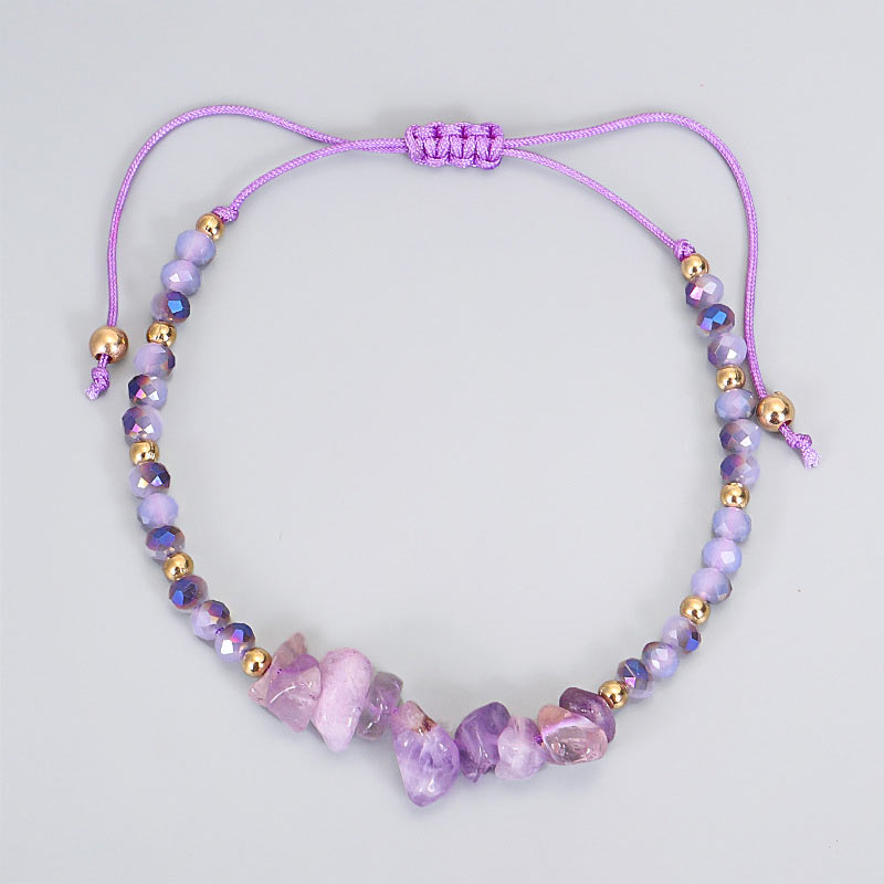 Buddha Stones Amethyst Purify Knit Bracelet - image 1