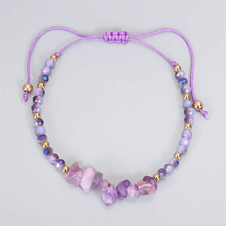 Buddha Stones Amethyst Purify Knit Bracelet - image 1