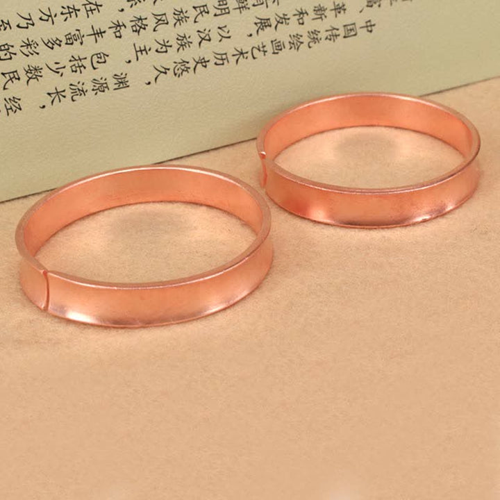 Buddha Stones Copper Wealth Luck Cuff Bracelet Bangle - image 6