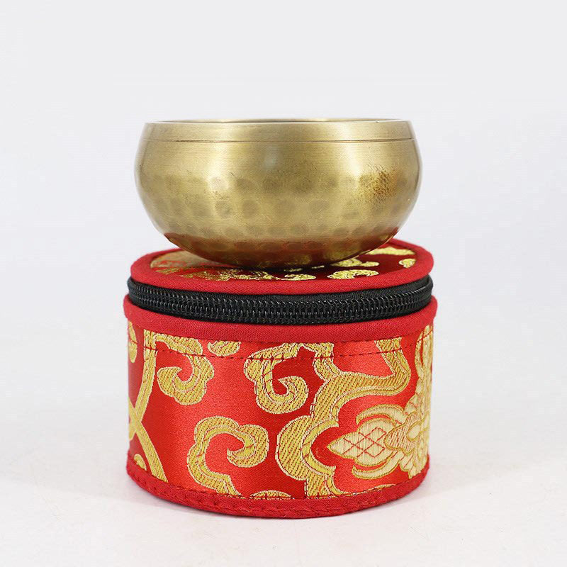 Buddha Stones Tibetan Singing Bowl Storage Bag with Zipper Closure Decoration - image 13
