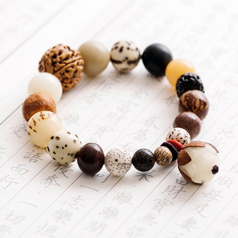 Buddha Stones Bodhi Seed Lotus Wisdom Peace Wrist Mala Bracelet - image 12
