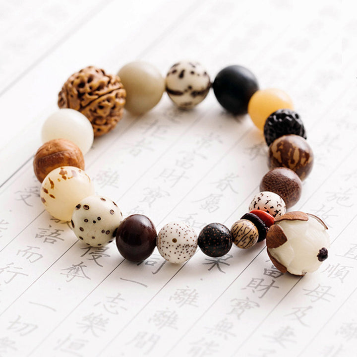 Buddha Stones Bodhi Seed Lotus Wisdom Peace Wrist Mala Bracelet - image 12