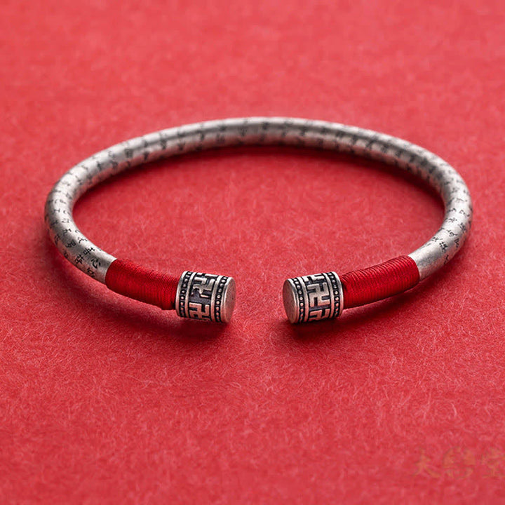 Buddha Stones Tibet Om Mani Padme Hum Luck Red String Bracelet Bangle - image 7