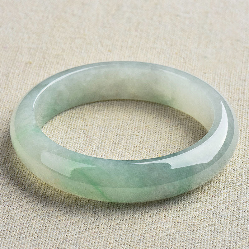 Buddha Stones Natural Jade Luck Healing Prosperity Bangle Bracelet - image 4