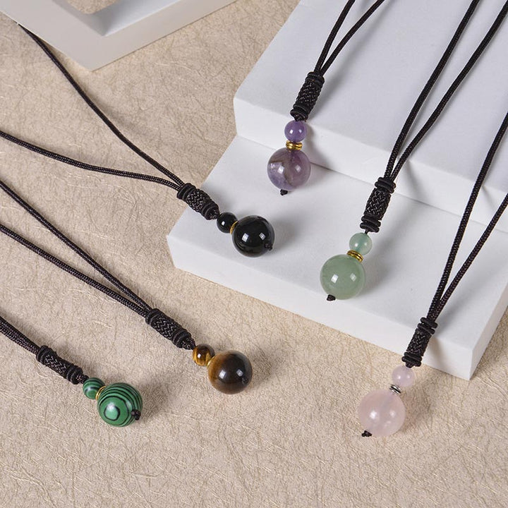 Buddha Stones Tibetan Jade Harmony Necklace - image 15