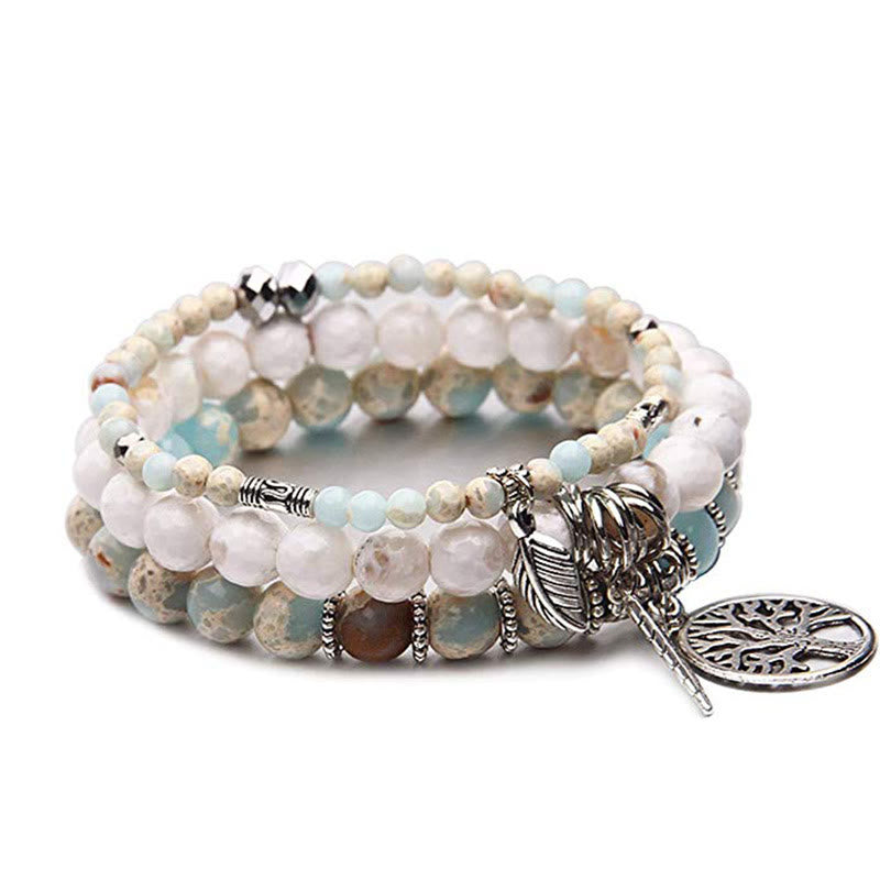 Buddha Stones Tree Of Life Turquoise Balance Bracelet - image 1