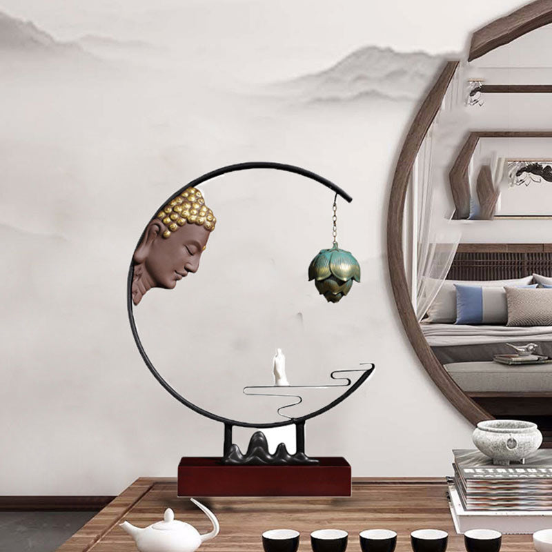 Buddha Stones Lotus Meditation Hanging Incense Burner Decoration - image 7