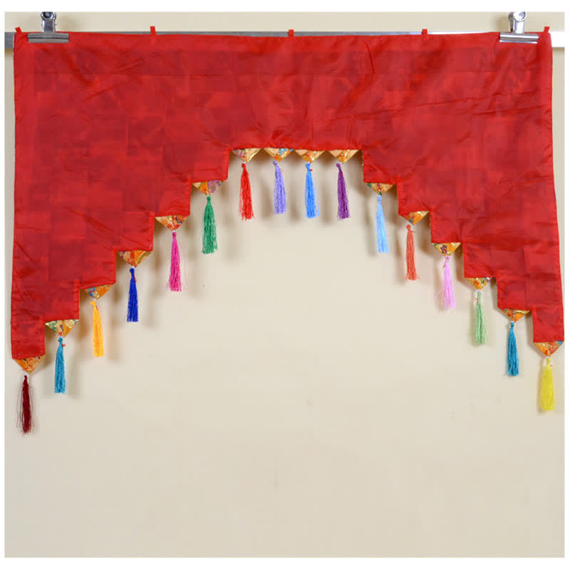 Tibetan Five Colors Hanging Curtain Prayer Altar Healing Meditation Curtain - image 9