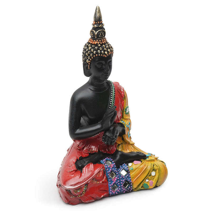 Buddha Stones Thai Buddha Serenity Resin Statue Decoration - image 3
