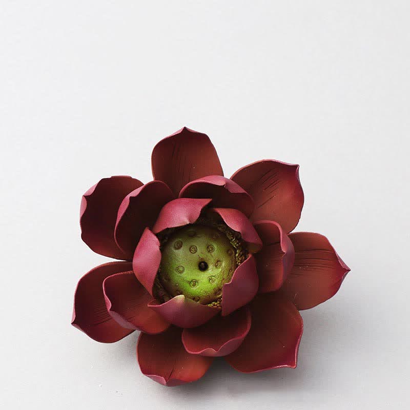 Buddha Stones Tibetan Lotus Positive Peace Incense Burner Decoration - image 10