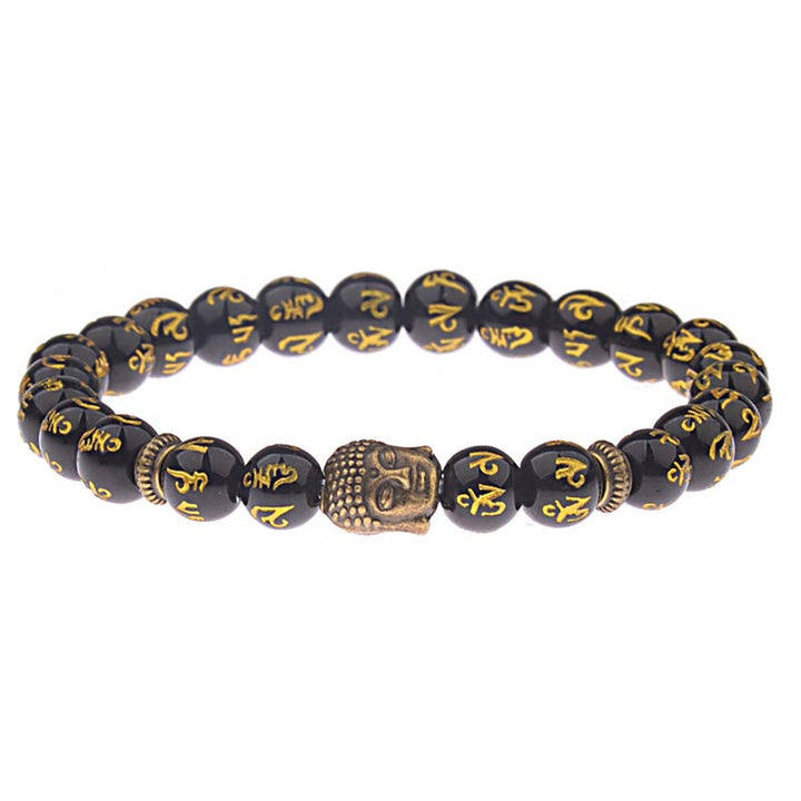 Buddha Stones Tibetan Buddha Mantra Amulet Bracelet - 3 - image 2