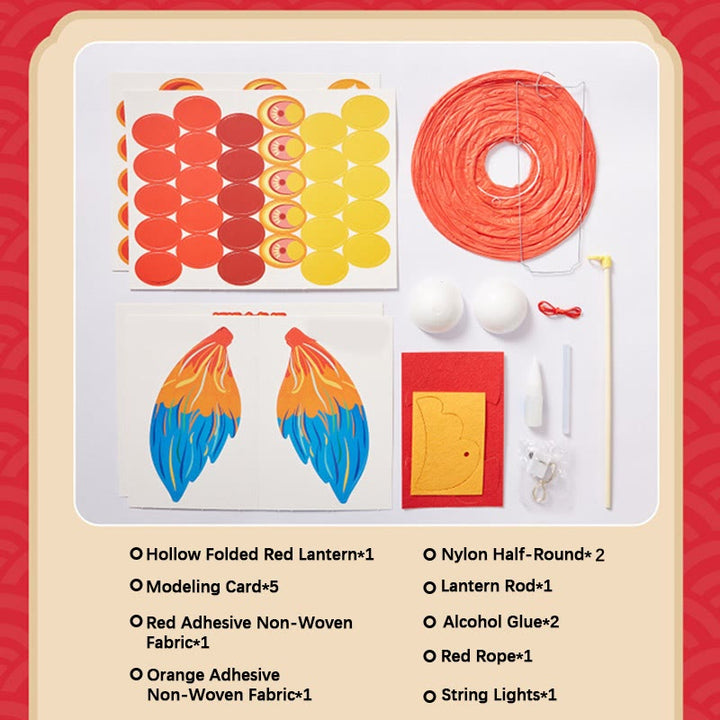 Buddha Stones DIY Good Luck Koi Fish Paper Lantern Lamp Mid-Autumn Festival Child Kids Lantern Decoration - image 8