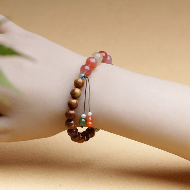 Buddha Stones Kuka Seed Yanyuan Agate Hetian Jade Wealth Protection Bracelet - image 5