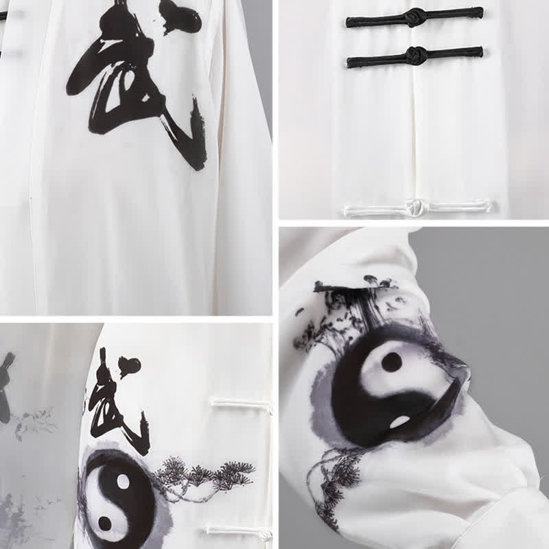Buddha Stones 3Pcs Yin Yang Tree Tai Chi Spiritual Zen Practice Meditation Prayer Uniform Unisex Clothing Set - image 10