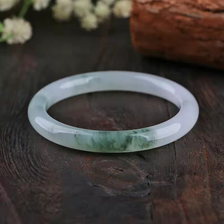 Buddha Stones Jade Abundance Luck Blessing Bracelet Bangle - image 6