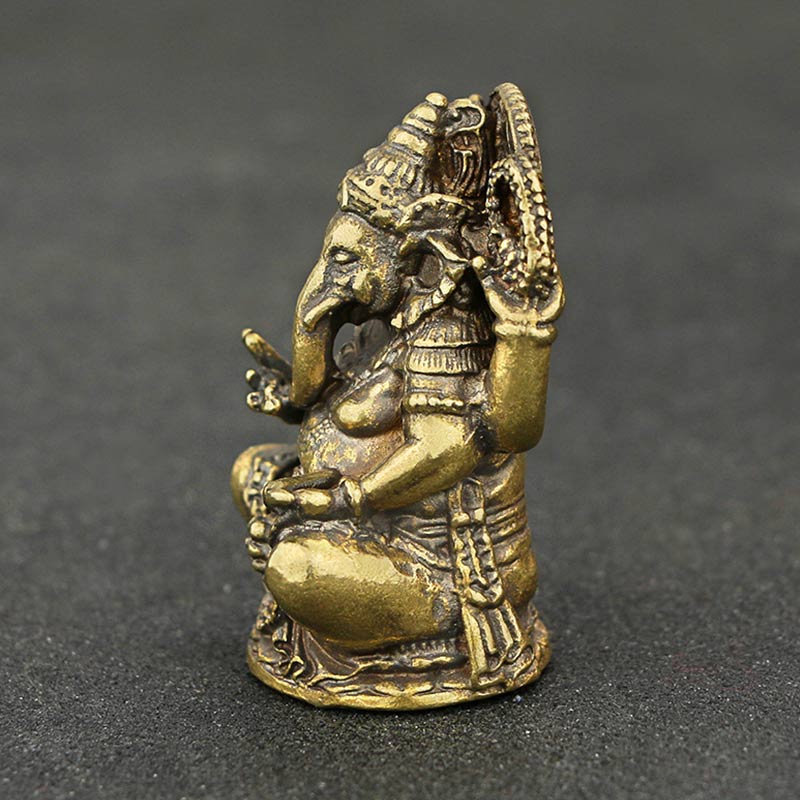 Buddha Stones Ganesh Ganpati Elephant Statue Wealth Home Decor - image 3