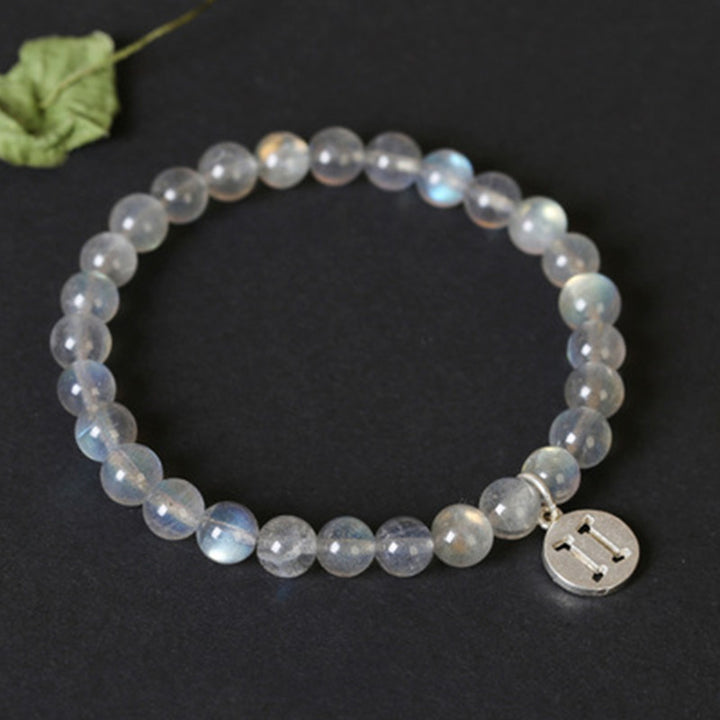 12 Constellations of the Zodiac Moonstone Charming Bracelet - image 0