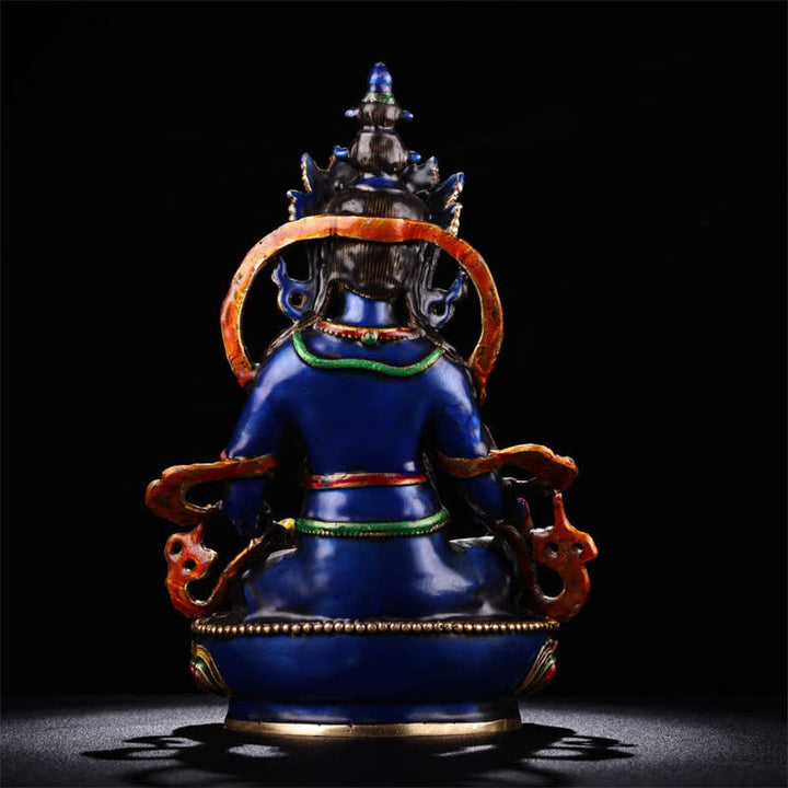 Buddha Stones Yellow Jambhala Bodhisattva Figurine Serenity Copper Statue Home Decoration - image 10