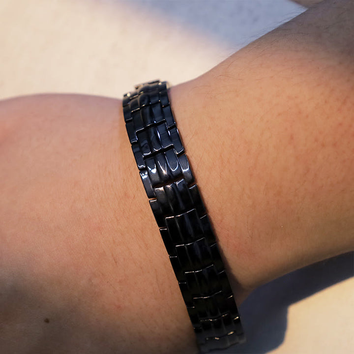 Vintage Magnetic Solid Copper Cuff Bracelet Bangle - image 6