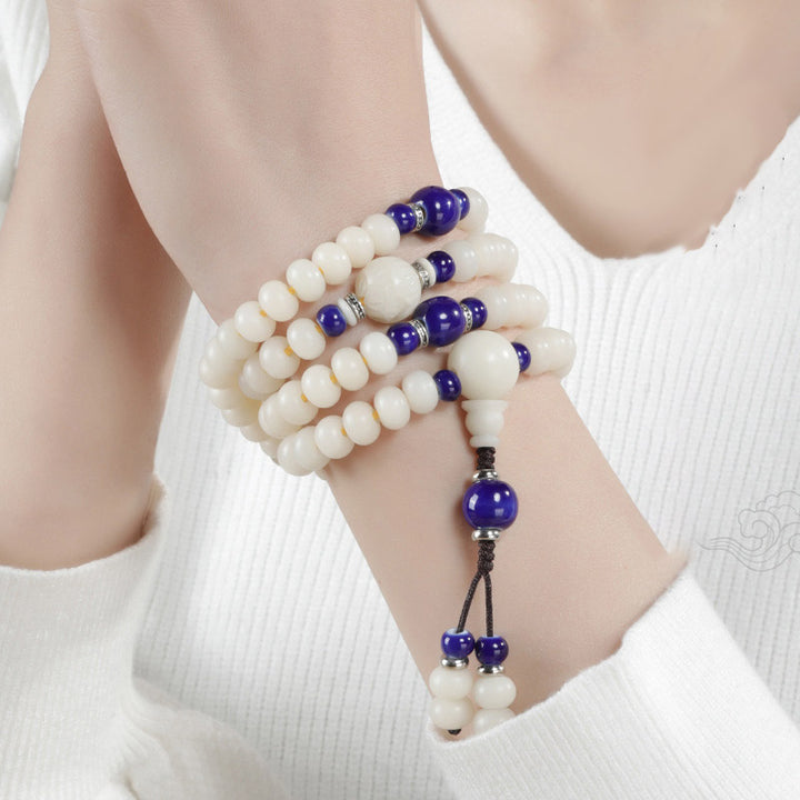 Buddha Stones Bodhi Seed Bead Lotus Blessing Charm Bracelet - image 5