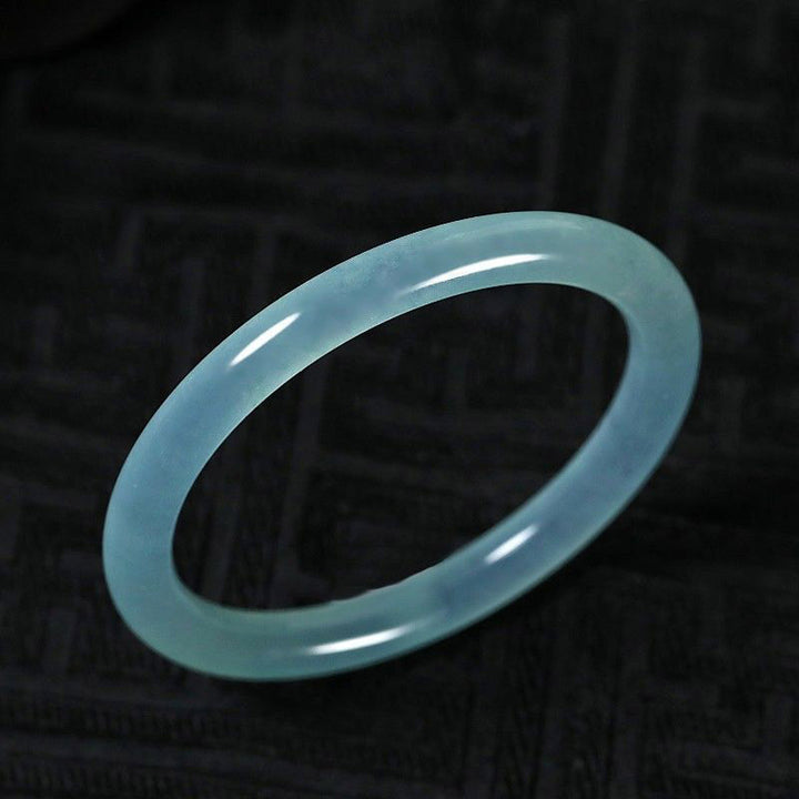 Buddha Stones Natural Jade Healing Blessing Bangle Bracelet - image 1