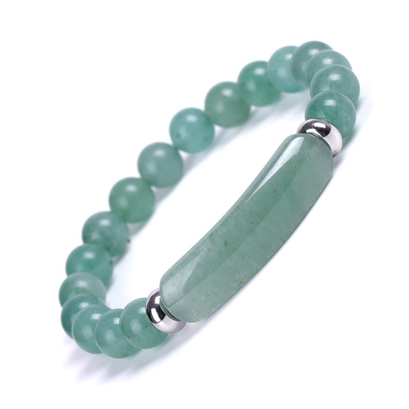 Buddha Stones Handmade Natural Gemstone Healing Bracelet - Green Aventurine - image 0