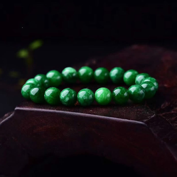 Buddha Stones Cyan Jade Bead Calm Harmony Bracelet - image 3