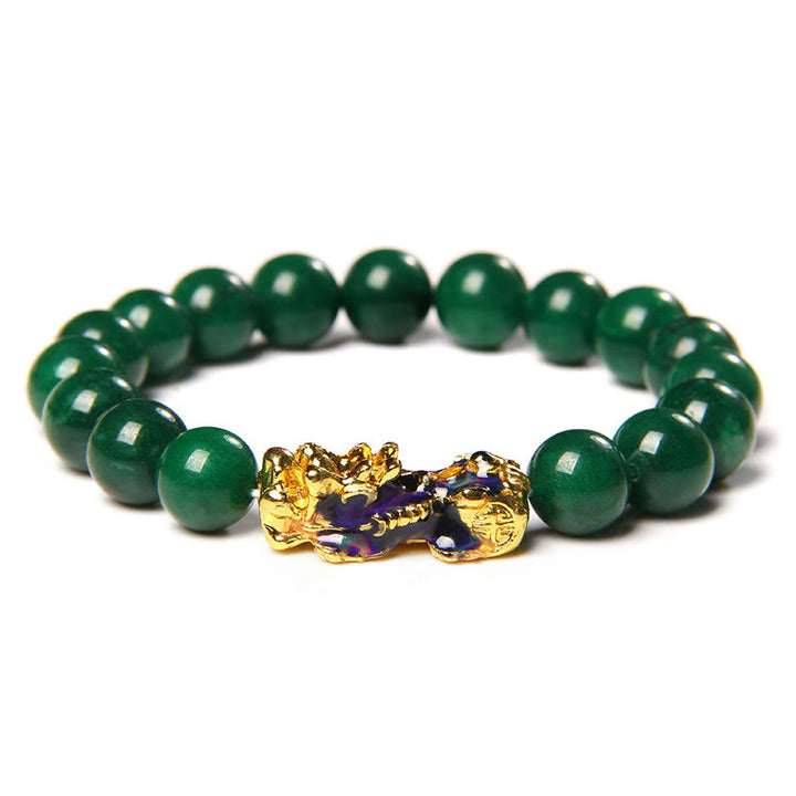 Buddha Stones Pixiu Jade Abundance Protection Bracelet - image 3