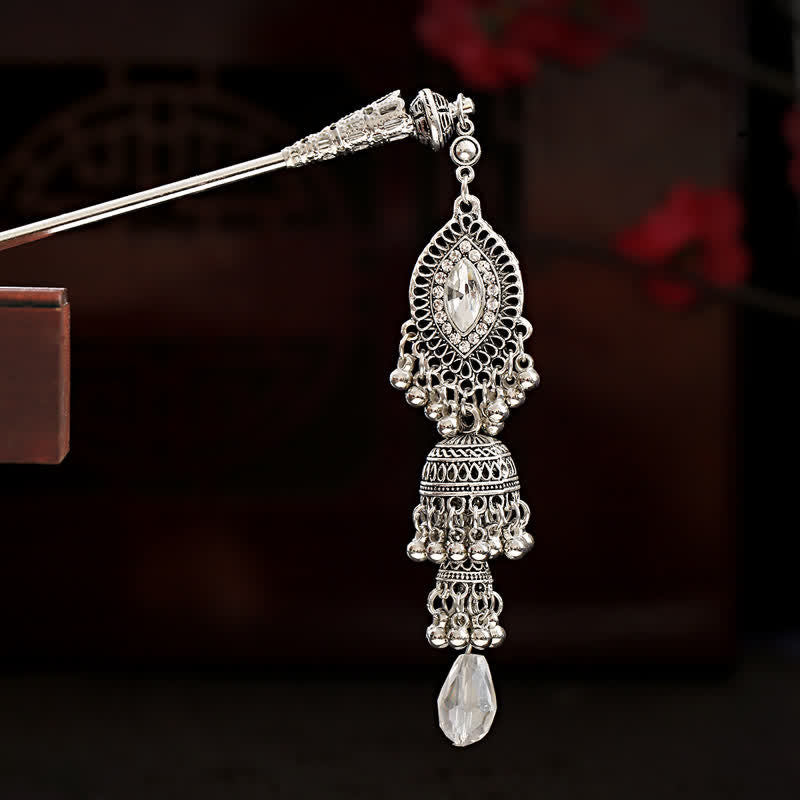 Water Drop Lily of the Valley Flowers Tassels Confidence Hairpin - Water Drop - image 21