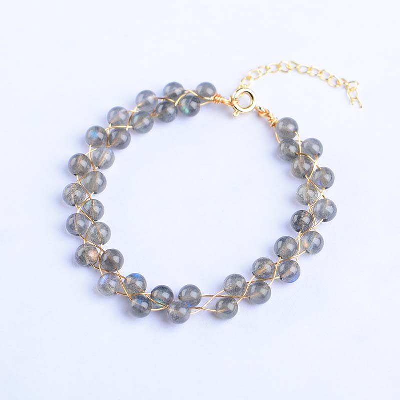 Buddha Stones Natural Moonstone Love Blessing Bracelet - image 8